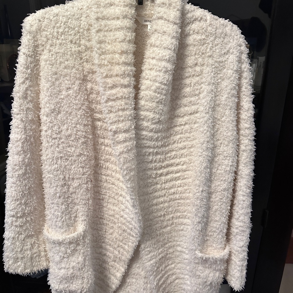 Honeydew Intimates Cream Fuzzy Jacket